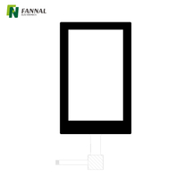 Pantalla táctil capacitiva de 4 pulgadas para aplicaciones industriales