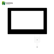  Estructura GG de alta confiabilidad del panel táctil Pcap de 4,3 pulgadas 